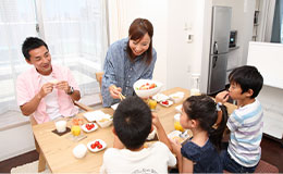 朝食時にお届け
